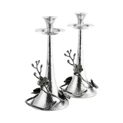 Promo 🎁 Michael Aram Black Orchid Taper Candleholders, Set Of 2 Black Nickelplate 🎁 -Michael Aram Sales Store unnamed file 672