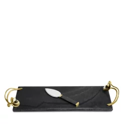 Brand new 🔥 Michael Aram Anemone Small Cheeseboard With Spreader Black ⌛