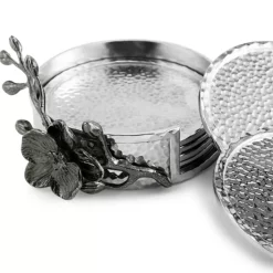 Buy ⌛ Michael Aram Black Orchid Coasters, Set Of 6 Nickelplate 💯 -Michael Aram Sales Store unnamed file 717