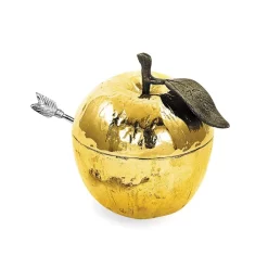 Cheap 🎁 Michael Aram Apple Honey Pot With Spoon Silver 🧨 -Michael Aram Sales Store unnamed file 724