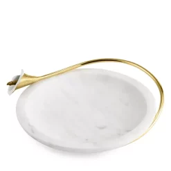Deals ๐ฅ Michael Aram Calla Lily Marble Dish White ๐งจ