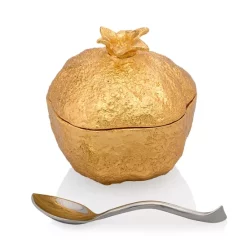 Discount ๐ Michael Aram Pomegranate Mini Pot With Spoon Gold ๐