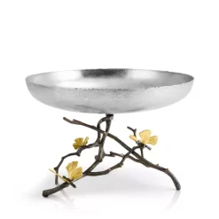 Discount ✔️ Michael Aram Butterfly Ginkgo Fruit Bowl Silver ✔️