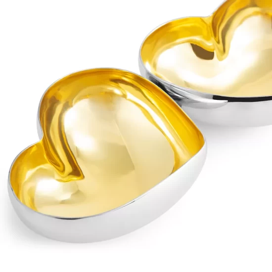Cheapest ⌛ Michael Aram Heart Double Dish Silver/gold ✔️ 3 Cheapest ⌛ Michael Aram Heart Double Dish Silver/gold ✔️ - Image 3
