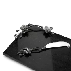 Promo 😉 Michael Aram Black Orchid Small Cheeseboard & Knife 🛒 -Michael Aram Sales Store unnamed file 857