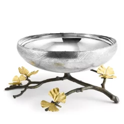 Best Pirce ๐ Michael Aram Butterfly Ginkgo Footed Centerpiece Bowl Silver ๐
