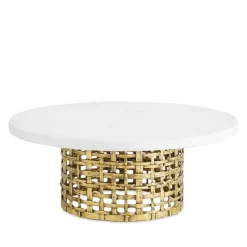 Brand new 😀 Michael Aram Palm Cake Stand White/gold 🔔