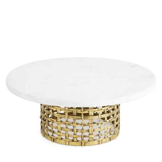 Brand new ๐ Michael Aram Palm Cake Stand White/gold ๐ 4 Brand new ๐ Michael Aram Palm Cake Stand White/gold ๐ - Image 4
