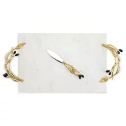 New ⭐ Michael Aram Olive Branch Cheese Board With Knife No Color 🎉 -Michael Aram Sales Store unnamed file 917