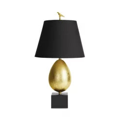 Deals 🎉 Michael Aram Flights Of Fancy Egg Table Lamp Black/gold 🥰