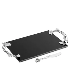 Cheap ❤️ Michael Aram Ginkgo Large Cheese Board And Knife - 100% Exclusive Black/silver 👍 -Michael Aram Sales Store unnamed file 987